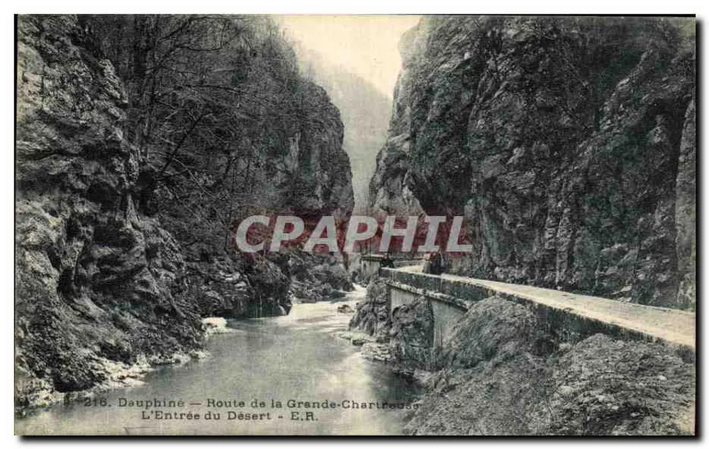 Dauphiné — Route de la Grande-Charrouse — Eingang in den Wüsten — E.R. - Vorderseite