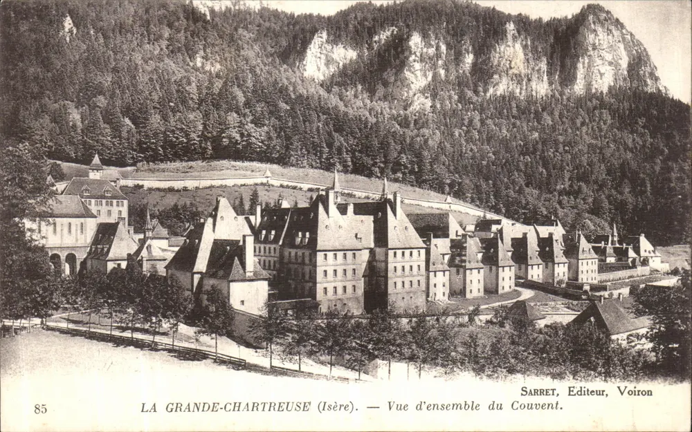 La Grande-Chartreuse (Isère) — Vista geral do Convento — Sarret, Editor, Voiron - Frente