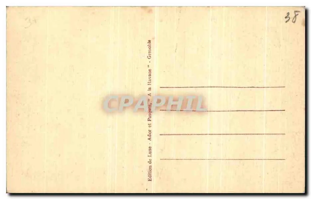 Grenoble - A Porta Saint-Laurent — editor A.P. (A. Pasques) - n° 35 - Verso