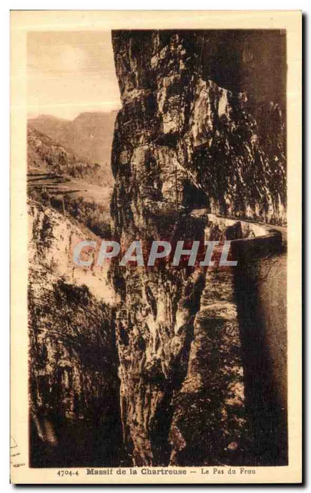 Massif da Chartreuse — O Pas du Frou — A. Houtier, Grenoble - Frente