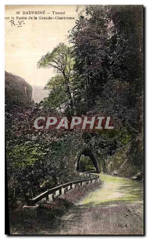 Dauphiné — Tunel na Rodovia da Grande-Chartreuse — CLA.V. n°66 - Frente