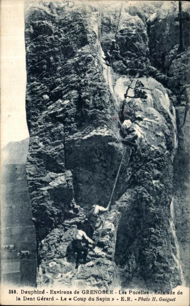 Dauphiné - Umgebung von Grenoble - Der „Coup du Sapin“ - Klettertour auf die Dent Gérard - Foto H. Guiguet - Vorderseite