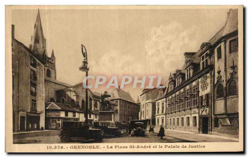 Grenoble - Place St-André und das Palais de Justice — n°10.570 - Vorderseite