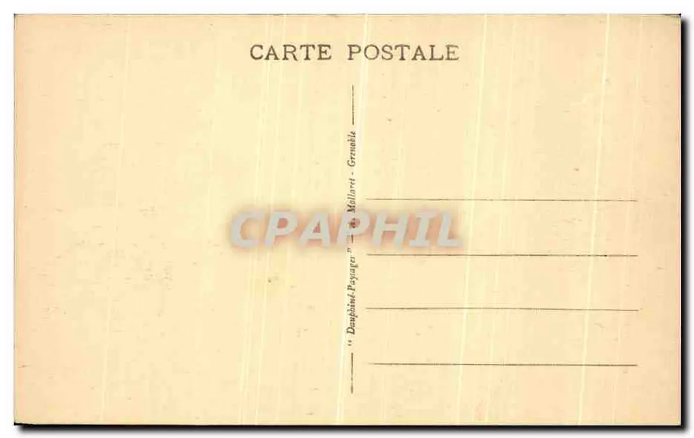 Grenoble - Place St-André und das Palais de Justice — n°10.570 - Rückseite