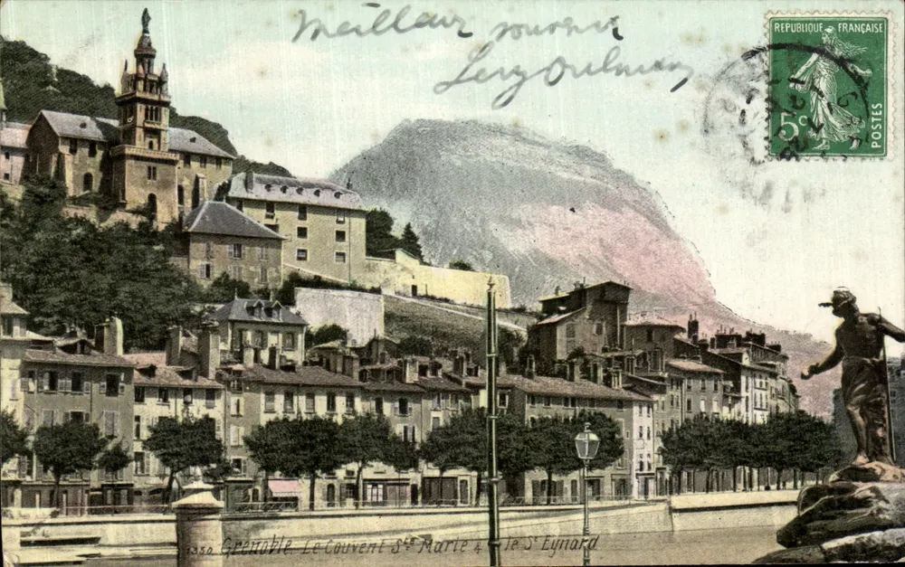 Grenoble — O Convento de Santa Maria e o Monte Saint-Eynard — editor L.V. & Ch. - Frente