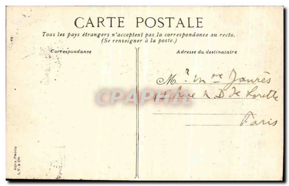 Grenoble — O Convento de Santa Maria e o Monte Saint-Eynard — editor L.V. & Ch. - Verso