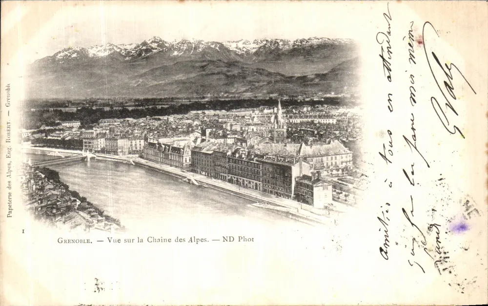 Grenoble — Ansicht der Alpenkette — ND Phot - Vorderseite