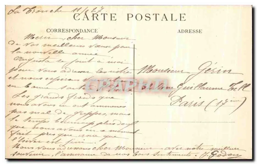 Grenoble — Schloss Bouquéron und die Alpenkette — E.R. - Rückseite