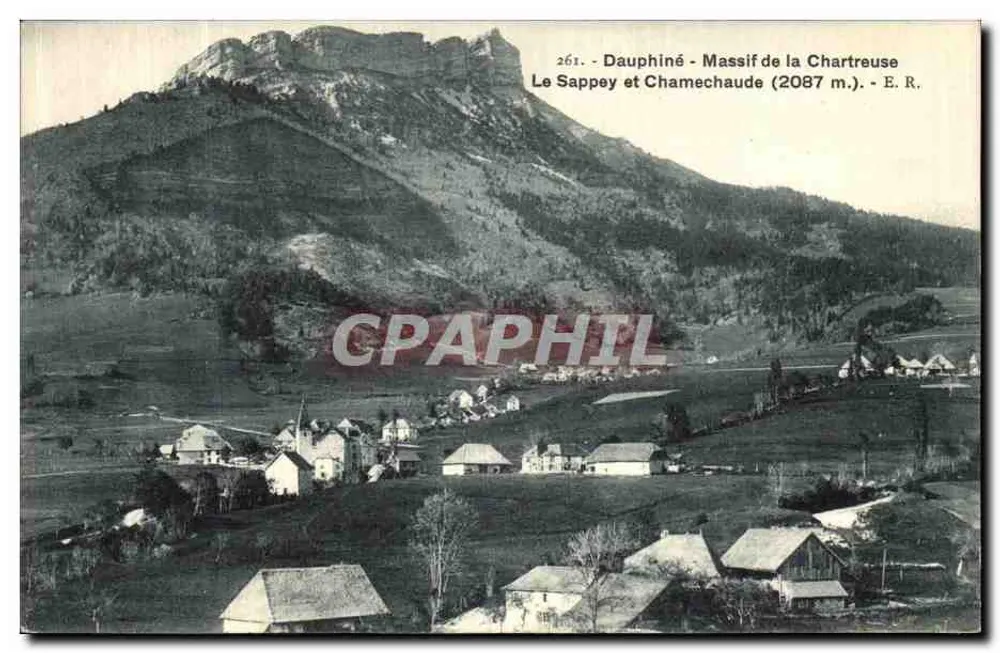 Le Sappey und Chamechaude — Massif de la Chartreuse (2087 m.) — E. R. - Vorderseite