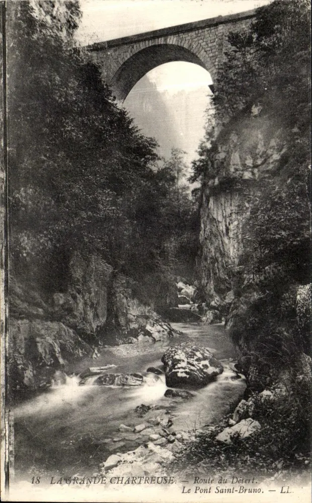 Brücke Saint-Bruno — Route du Désert — La Grande Chartreuse — LL - Vorderseite