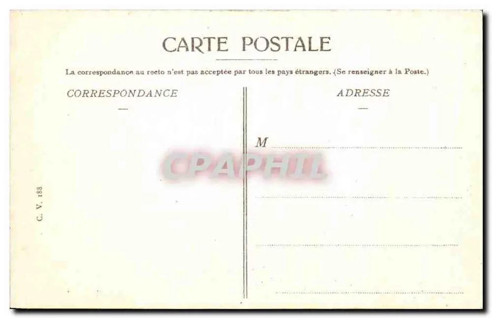 Dauphiné — Route der Grande Chartreuse, Le Grand Logis — C. V. 188 - Rückseite