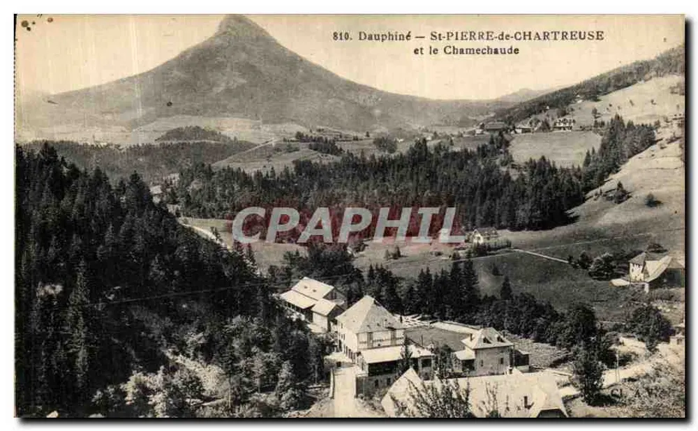 St-Pierre-de-Chartreuse e o Chamechaude — Dauphiné — série 810 - Frente