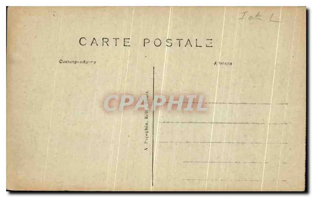 Castelo de Plessis-les-Tours — História do castelo e do jardim — Editor não visível, número da série não visível - Verso