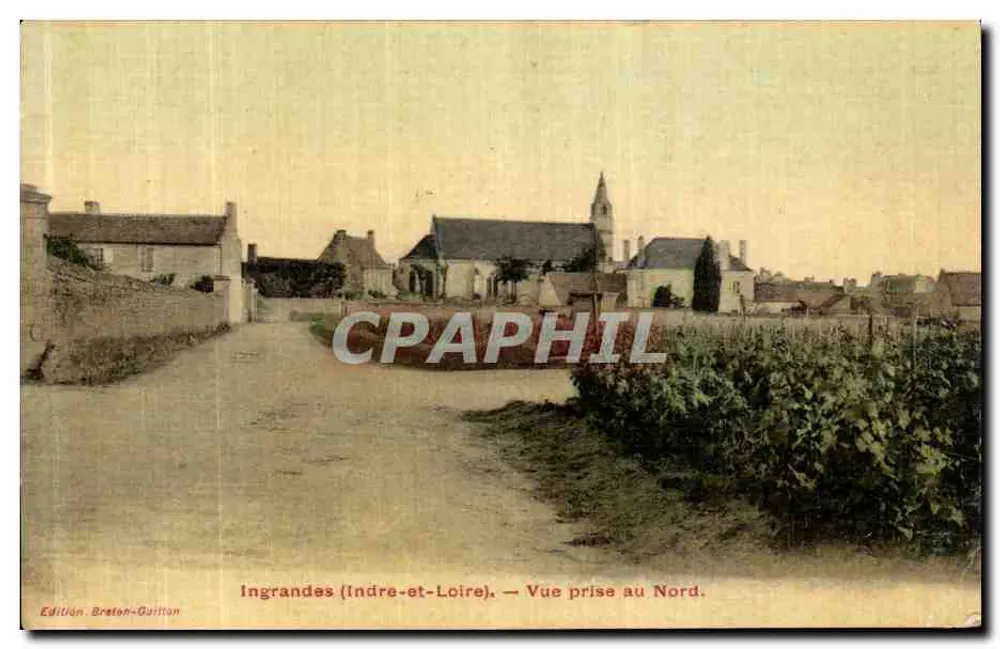 Ingrandes (Indre-et-Loire) — Vista tirada ao Norte — Edição Bretton-Guittan - Frente