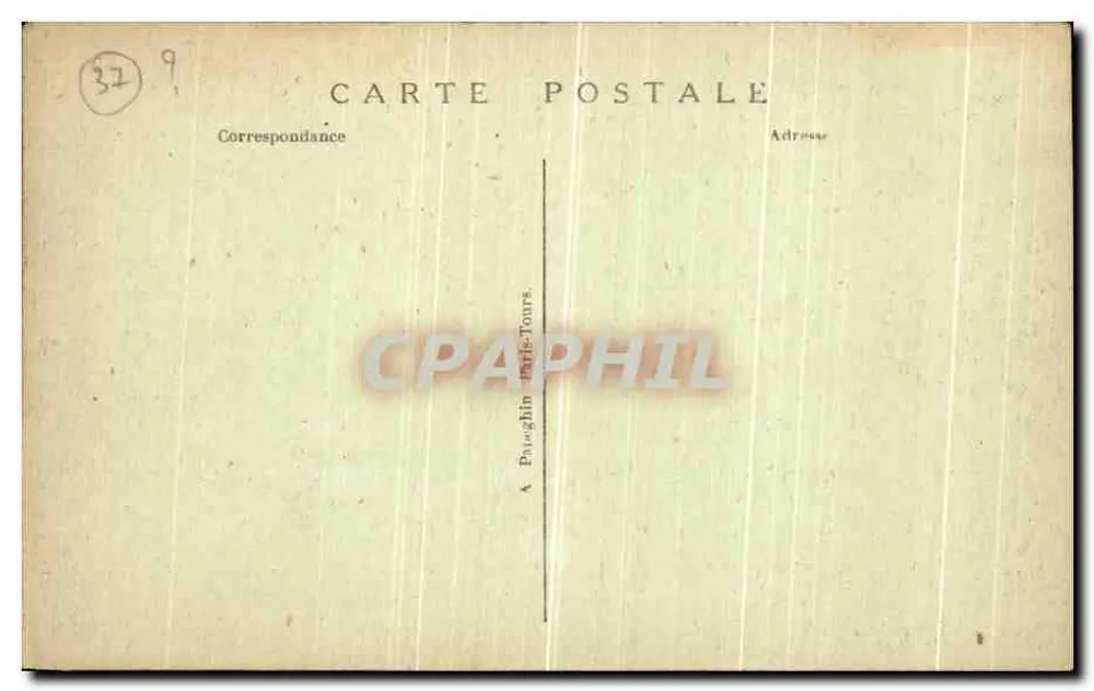 Castello di L'Audronnière — Facciata Nord — Editore Paugghin, n°32 - Verso