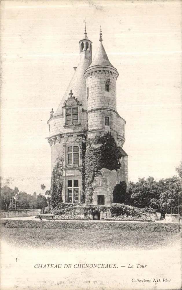 Castelo de Chenonceaux — A Torre — Coleções ND Fotografia - Frente