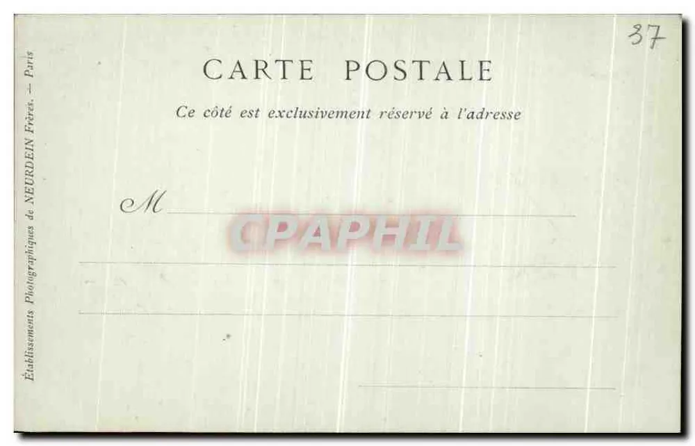 Castelo de Chenonceaux — O Ponte Levis — Coleções ND Fot - Verso