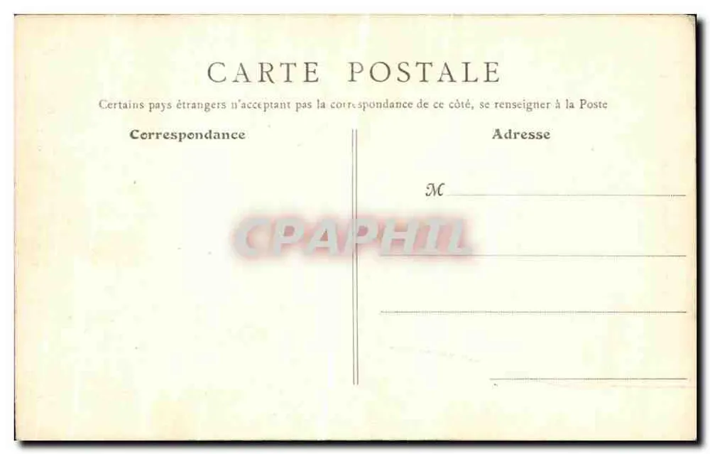 Castelo de Chenonceaux — Entrada do Parque — B. F., PARIS - Verso