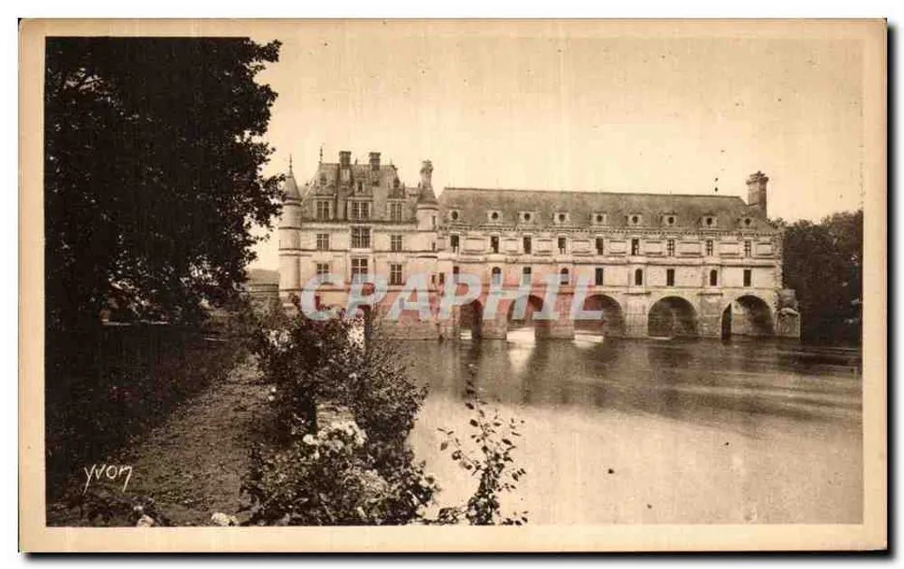 Castelo de Chenonceaux — Fachada Oeste — Édition d'Art YVON - Frente