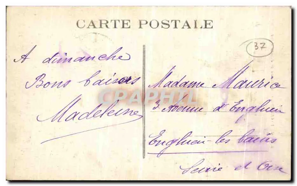 Chinon — A Estátua de Joana d'Arc — E.P.C. 1 - Verso