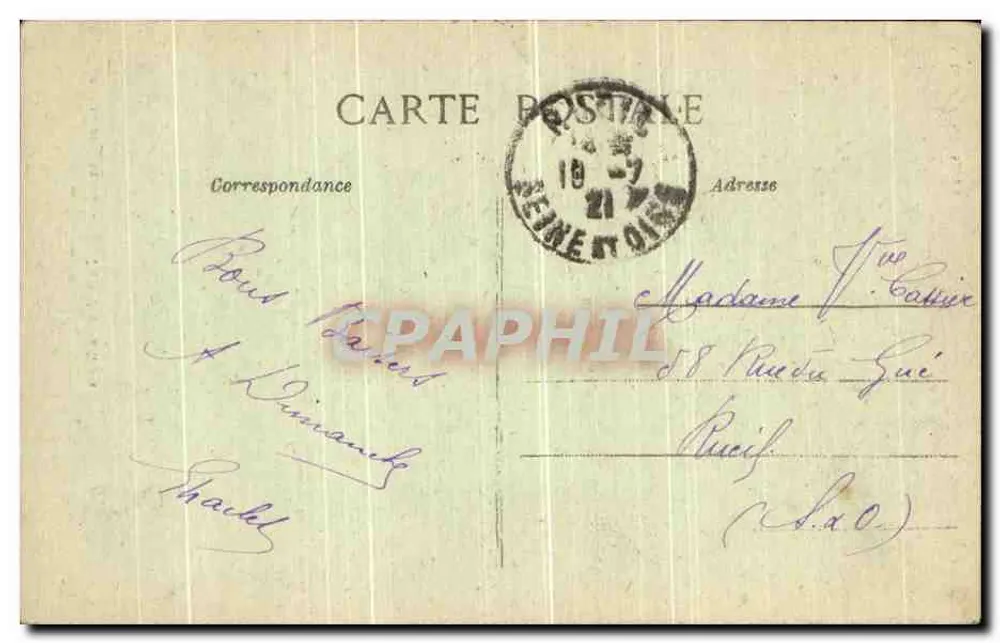 Lac des Settons — Die Turm der Maschinen — A. Duciel, Verleger, Saulieu - Rückseite