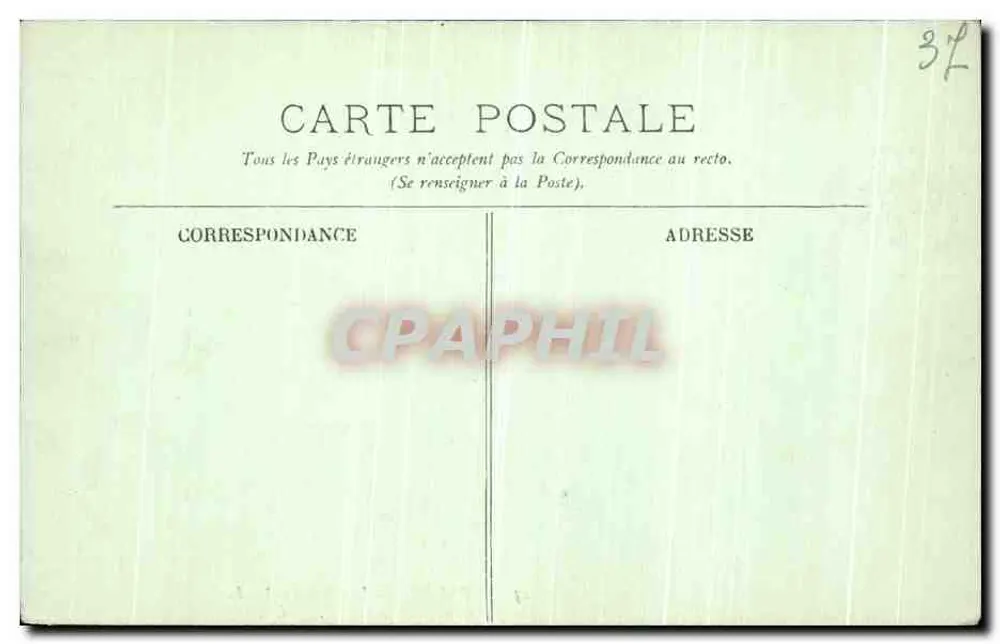 Loches — El Castillo Real. Fachada — LL. n°15 - Reverso