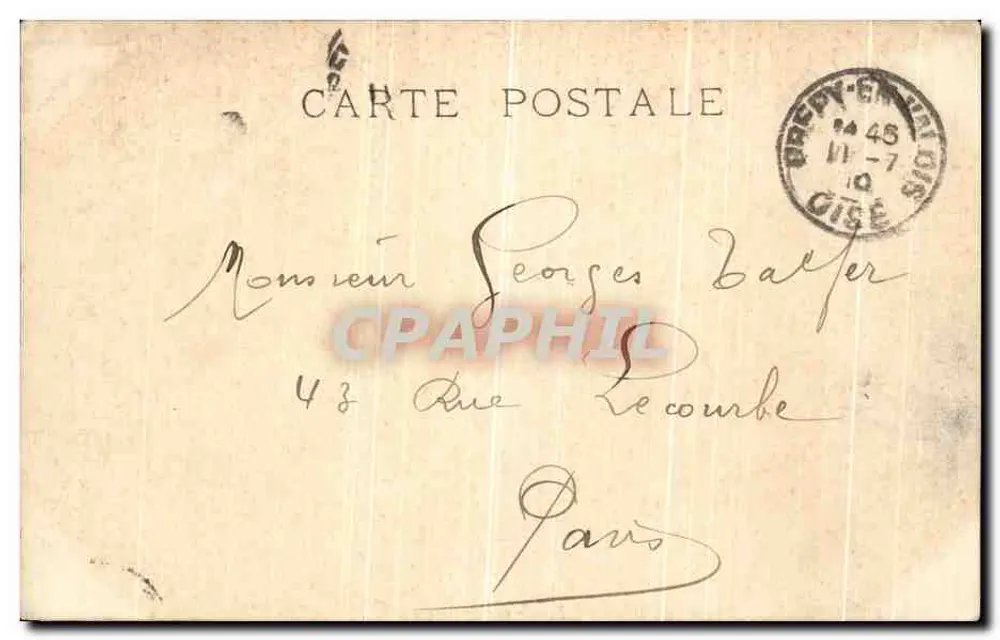 Castelo de La Muette — Paris — editor não visível - Verso