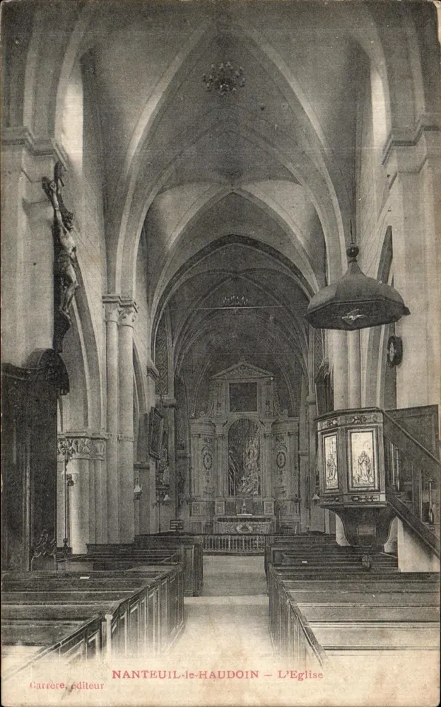 Nanteuil-le-Haudoin — Die Kirche — Carrère, Verleger - Vorderseite