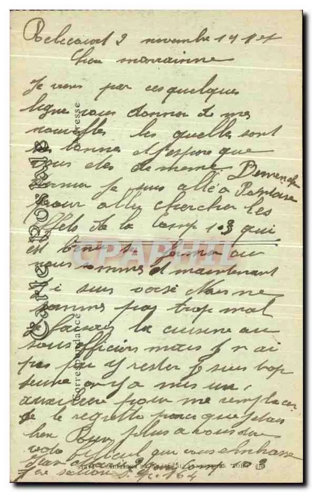 Lassigny (Oise) — Innenansicht der zerstörten Kirche — Vise Paris N° 924 - Rückseite