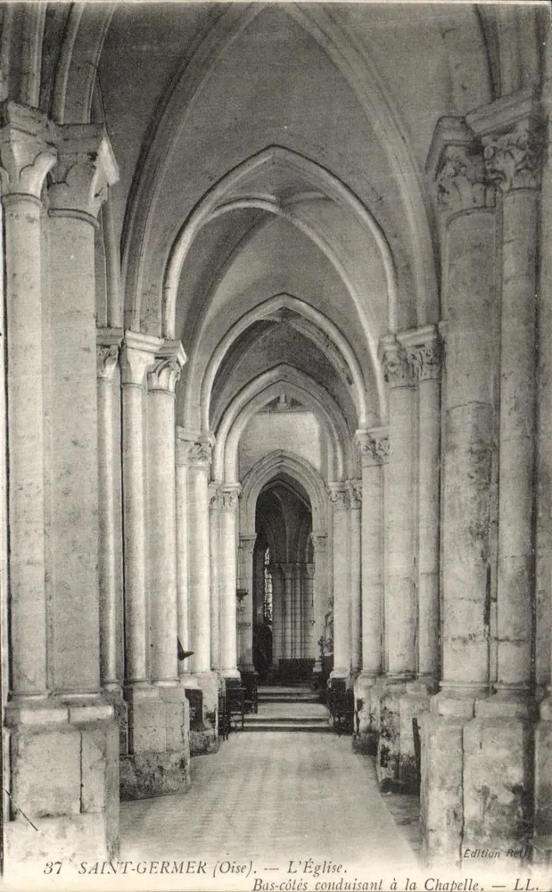 Saint-Germer (Oise) — Die Kirche. Seitenrisaliten führend zur Kapelle — Edition Rell. - Vorderseite