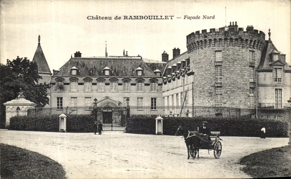 Castelo de RAMBOUILLET — Fachada Norte — Edições A. Drouet, Ivry-sur-Seine - Frente