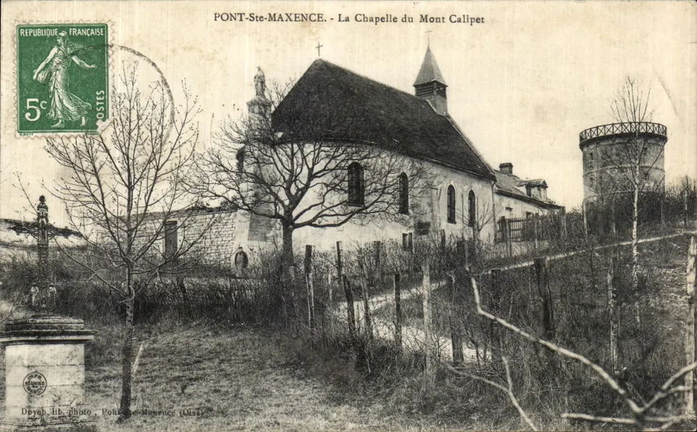 Brücke von Saint-Maxence - Ansicht der Kapelle Mont Calipet — Foto Obyah lib. (Chisé) - Vorderseite