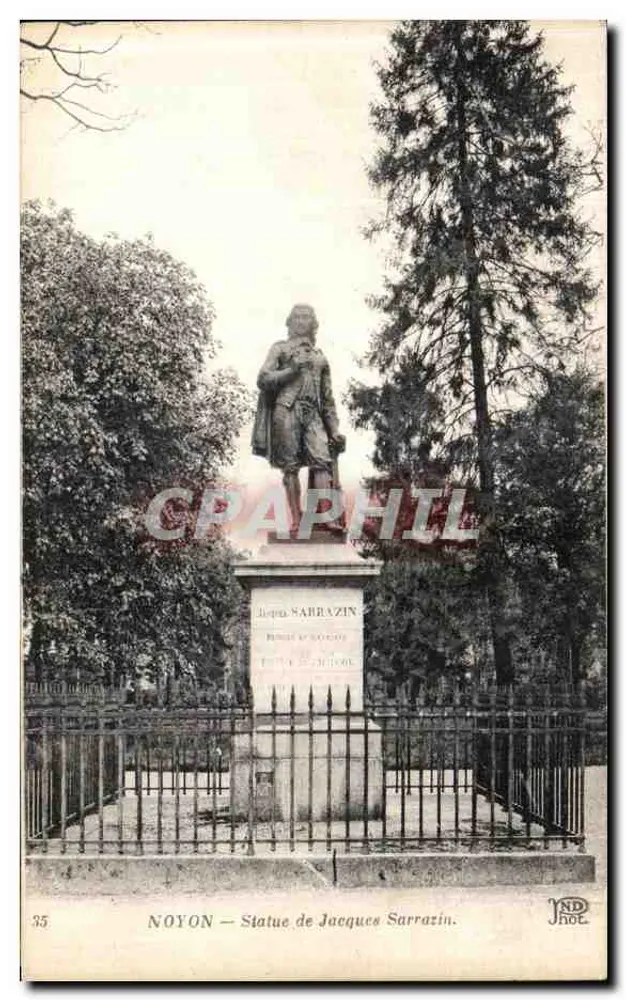 नॉयॉन — जैक्स सराज़िन की प्रतिमा — एडिटर जेएनडी - आगे