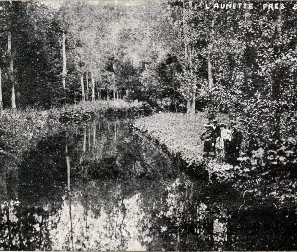 L'Aunette nahe S. — Ansicht der umgebenen Flusslandschaft mit Wald — Verlag A LA MAISON DORÉE - Vorderseite