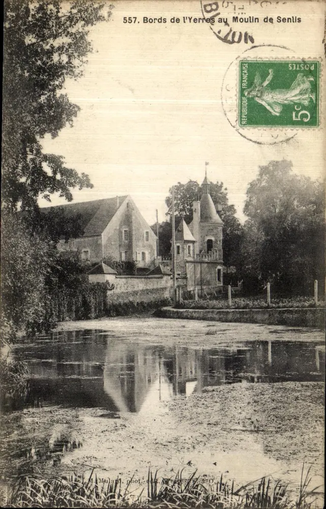 Margens do Yerre no Moulin de Senlis — 557 — editor Muller - Frente