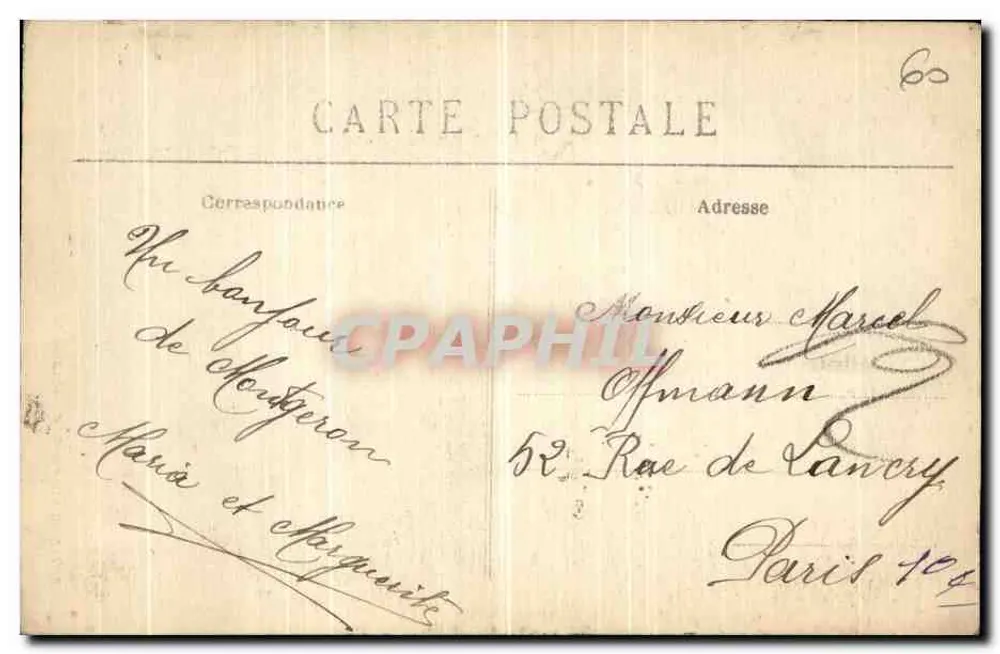 Margens do Yerre no Moulin de Senlis — 557 — editor Muller - Verso
