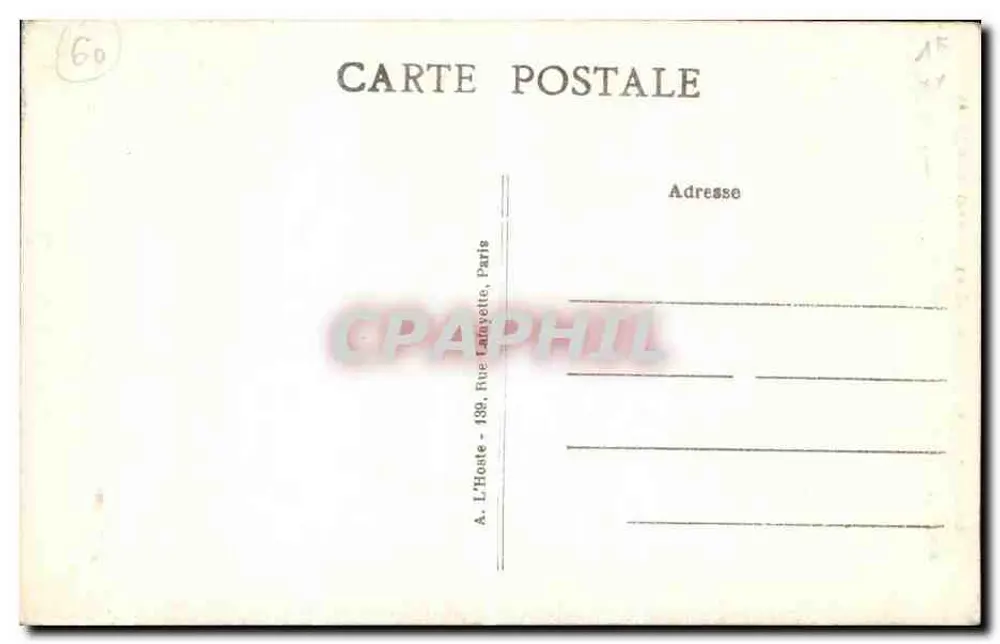 SEN LIS (Oise) — Der Große Portal der Kathedrale — L'H., Paris - Rückseite