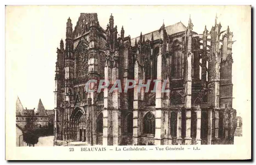 Beauvais — A Catedral — Vista Geral — editor desconhecido, n° 23 - Frente