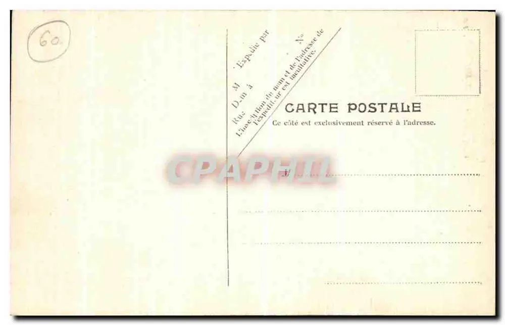 Pierrefonds — O Castelo, Estátua do duque de Orleães — V.P. Paris No. 7 - Verso