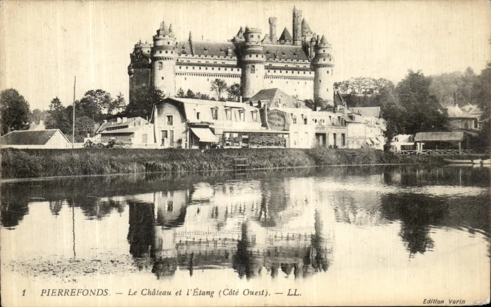 Pierrefonds — Le Château et l'Étang (Côté Ouest) — Édition Varin - Vorderseite