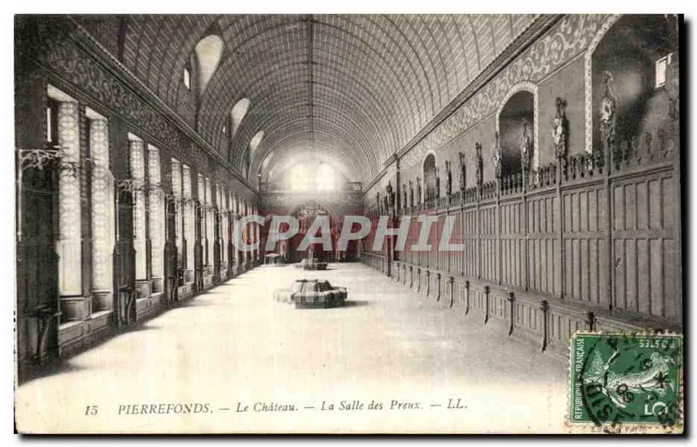 Pierrefonds — Das Schloss — Die Halle der Priester — LL. — Édition Yarm - Vorderseite