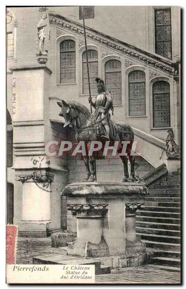 Pierrefonds — Statua del duca d'Orléans — Y.P. Paris No. 7 - Recto