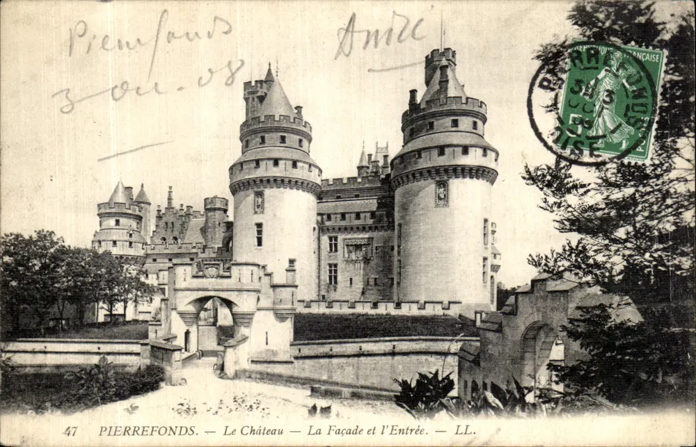 PierreFonds — Le Château — La Façade et l'Entrée — LL. — n°47 - Recto