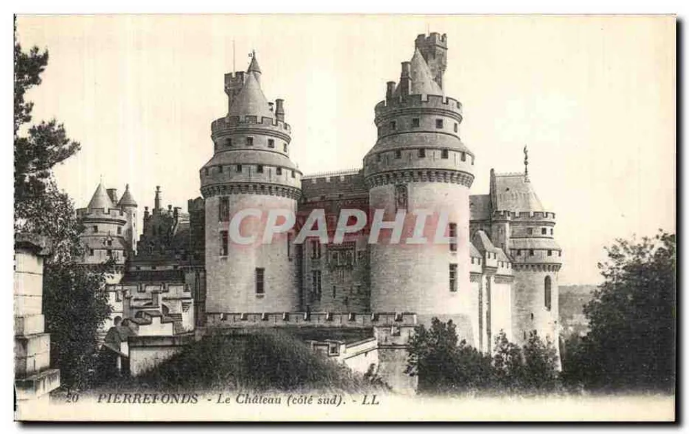 Pierrefonds — O Castelo (lado sul) — LL - Frente