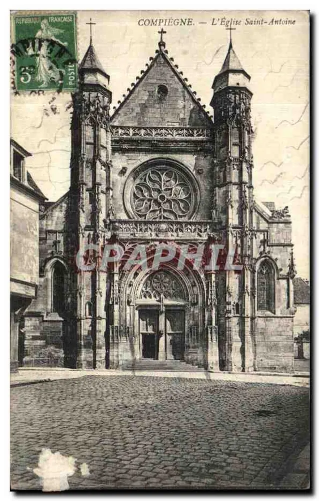 Compiègne — A Igreja de Santo Antônio — Editor não identificado - Frente