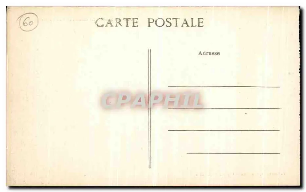 Compiègne — O Castelo (Vista do Parque) — J. Presnequin, Compiègne - Verso