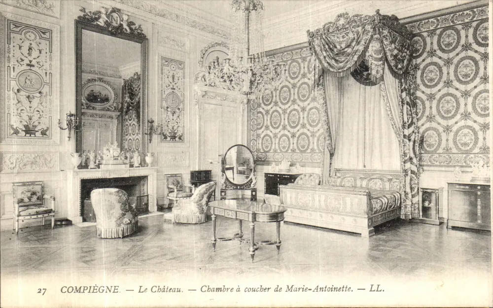 Compiegne — Das Schloss — Schlafzimmer von Marie-Antoinette — LL. - Vorderseite