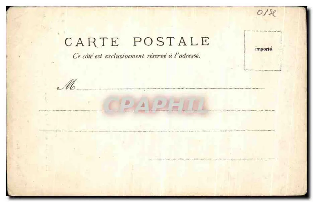 Kamer van de President — Paleis van Compiègne — V.P. Nr. 1322 - Achterkant
