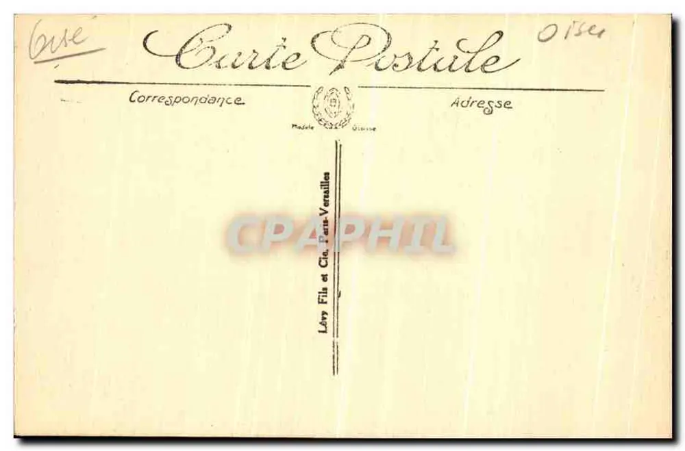 Compiègne — Das Schloss — Der Park und der Bank von Napoleon I — LL — n°146 - Rückseite