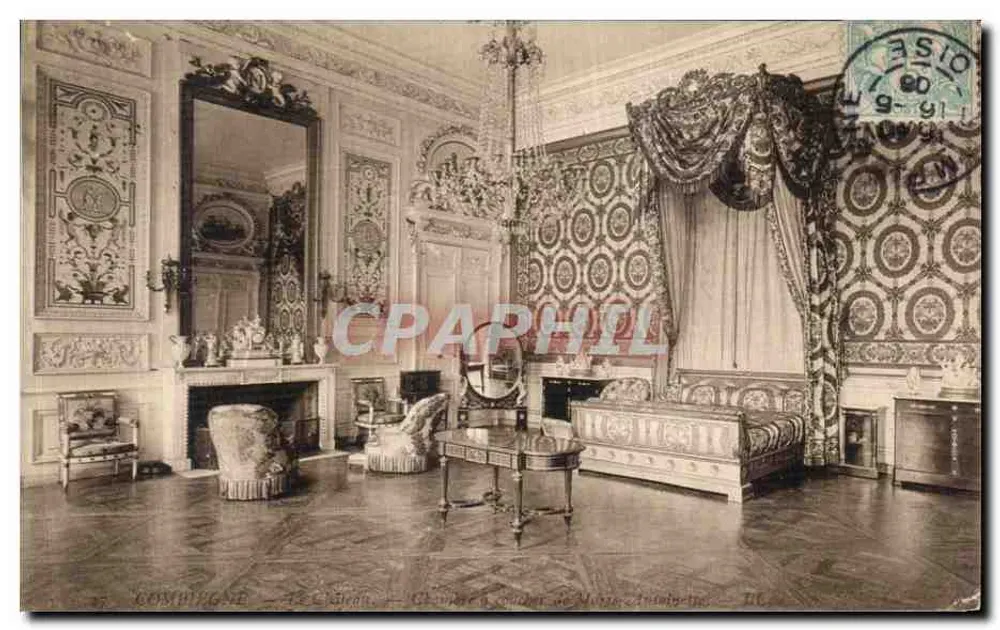 Boulogne - Das Schloss - Schlafzimmer von Madame Dautuche, II - Vorderseite